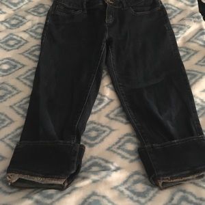 Vera Vera wang denim Capri jeans